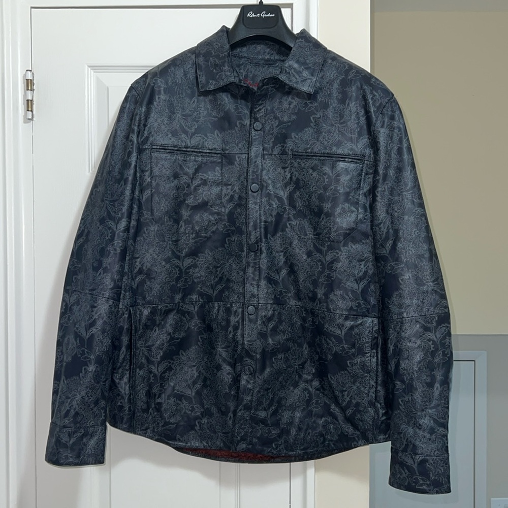 Robert Graham Herdsman Leather Jacket Size 2XL